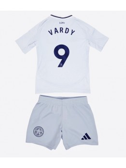 Leicester City Jamie Vardy #9 Ausweichtrikot für Kinder 2024-25 Kurzarm (+ Kurze Hosen)